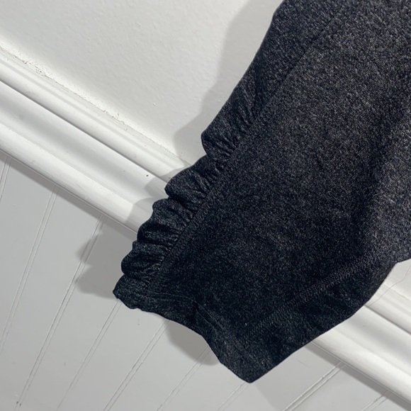 Illinois Illini legging cinch ruched hem Capri small stretch charcoal gray black - Picture 4 of 7